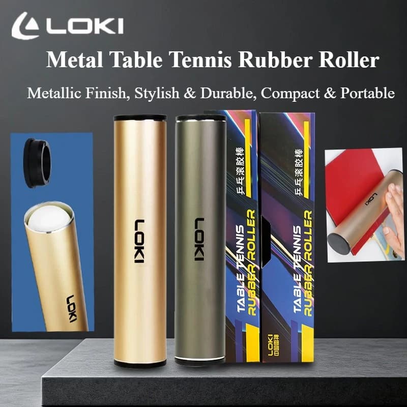Contenitore per Palline in Metallo LOKI, Accessorio Professionale per Racchette da Ping Pong
