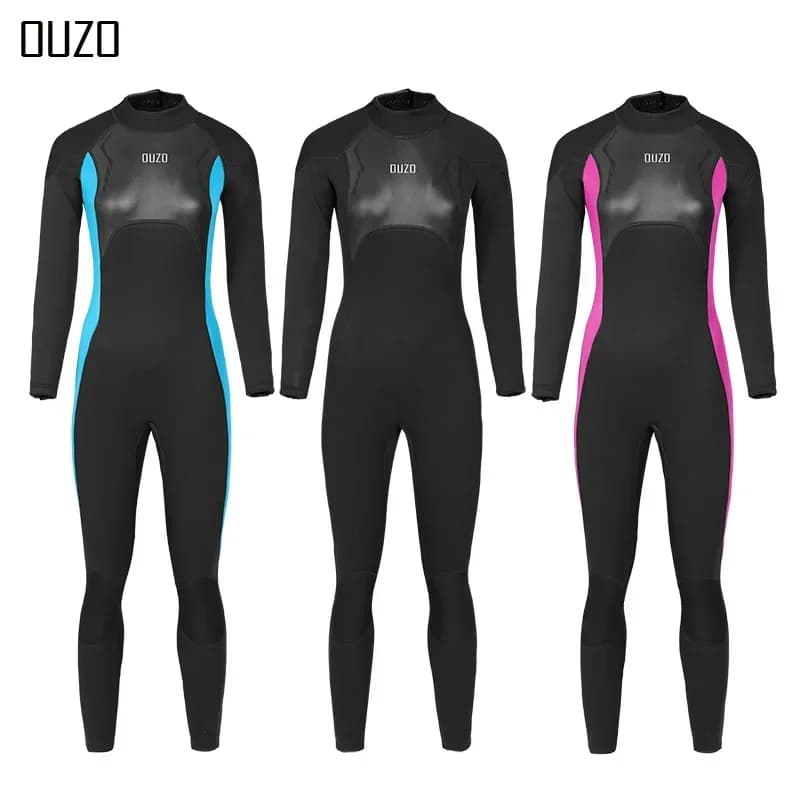 Nuova Tuta da Immersione Flessibile da 3mm per Donna, Monopezzo Ispessita e Calda, per Surf, Snorkeling, Protezione dalle Meduse, Nuoto Invernale