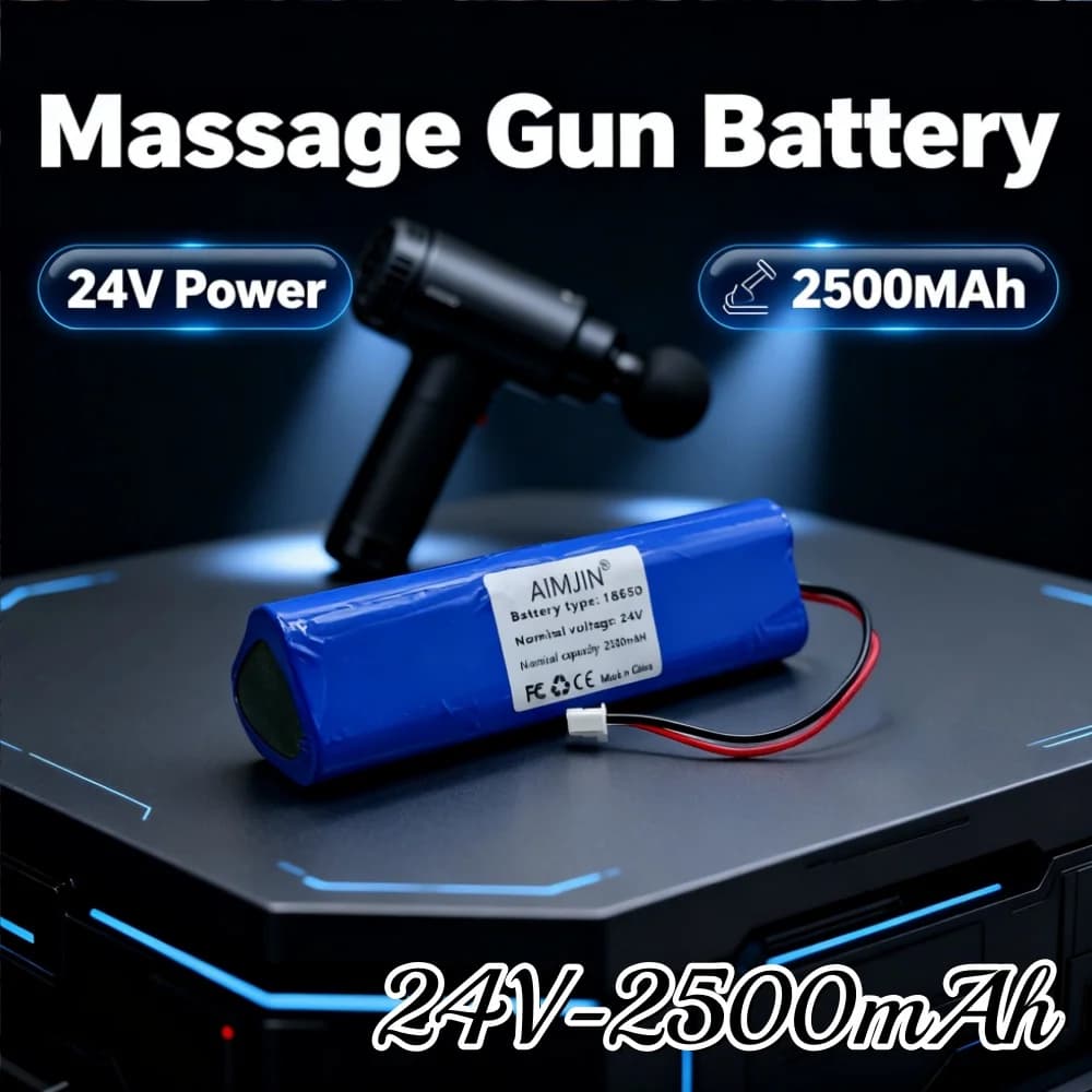 24V 2.5Ah 6S1P 18650 Lithium Ion Battery for Massage Gun, Spare Battery Pack for Muscle Relaxation Equipment Gun