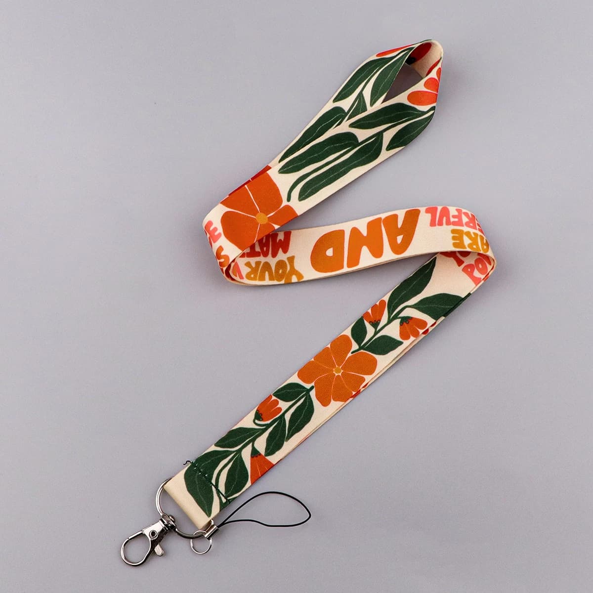 YOU ARE POWERFUL Key Chains Badge Card Neck Straps Phone Keychain Keychain Corda for hanging DIY