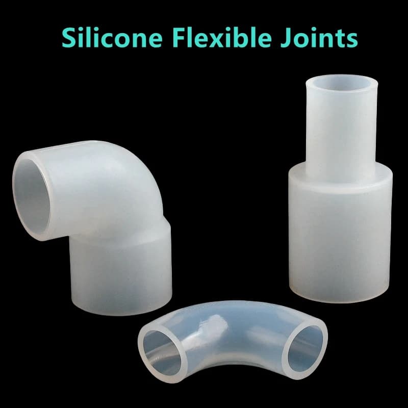 1~5 pieces flexible silicone joints that reduce accessories for direct elbow hose hose for food use flexible connector for drinking water