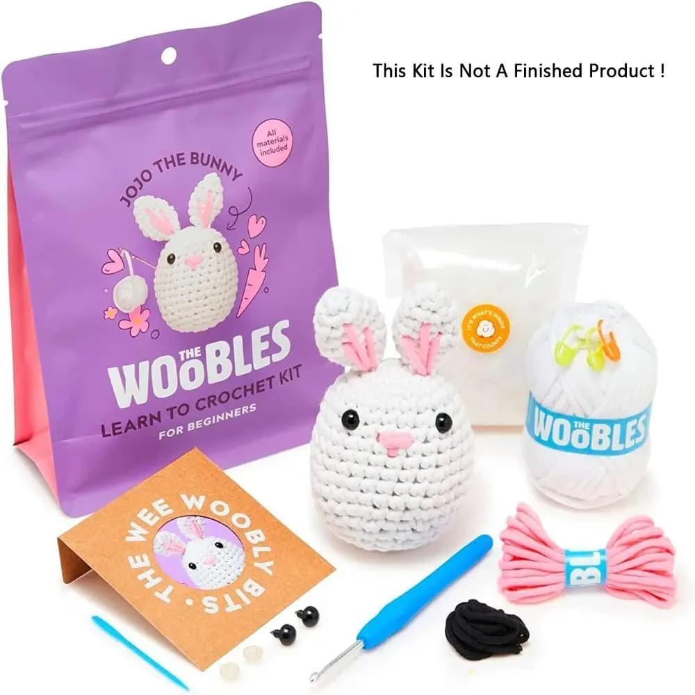 Kit uncinetto per principianti con ganci all'uncinetto Set di filati Kit di animali di peluche all'uncinetto fai da te