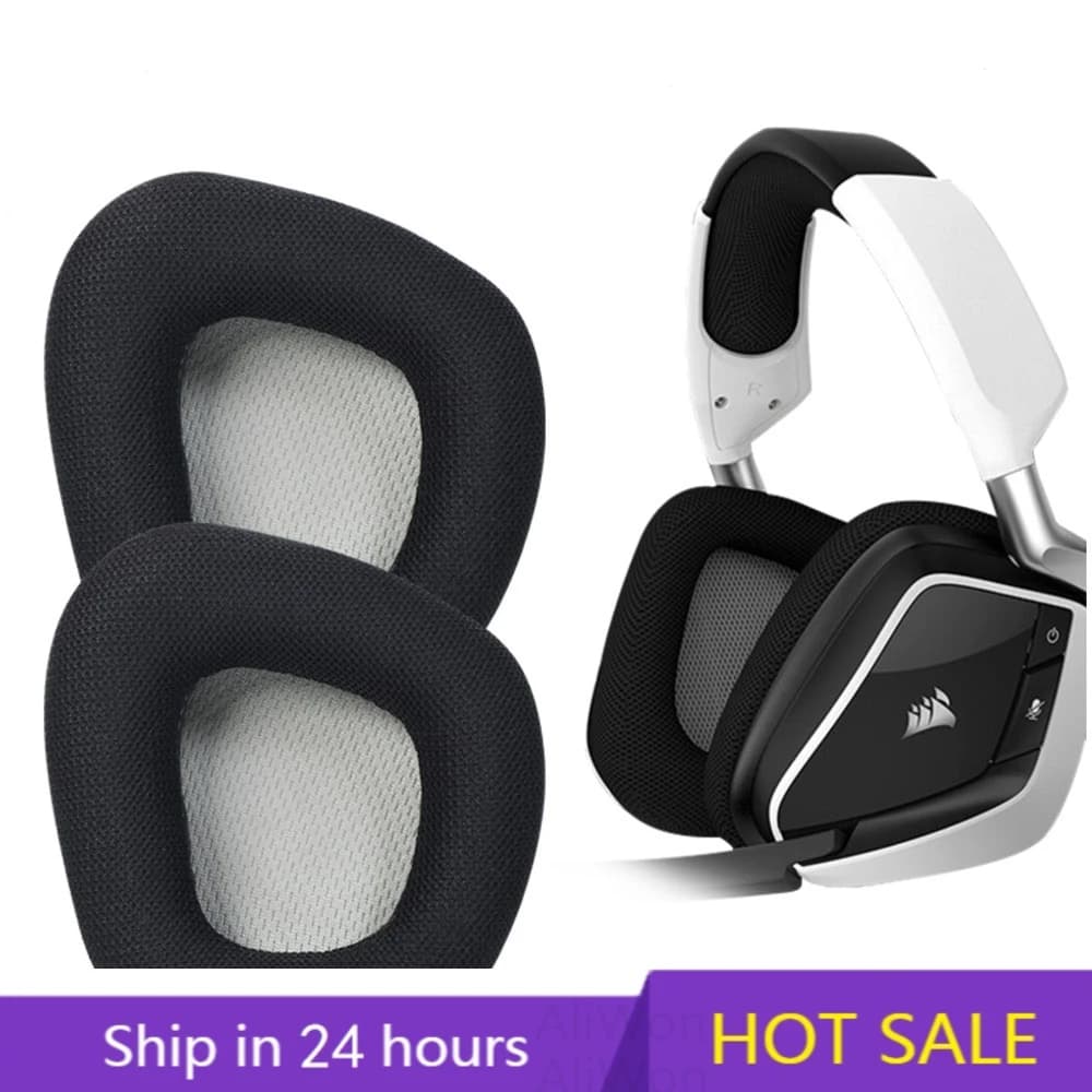 1 pair of ear pads for Corsair VOID PRO Headphones Spare Head Cover Memory Foam Bearings Head Feeder