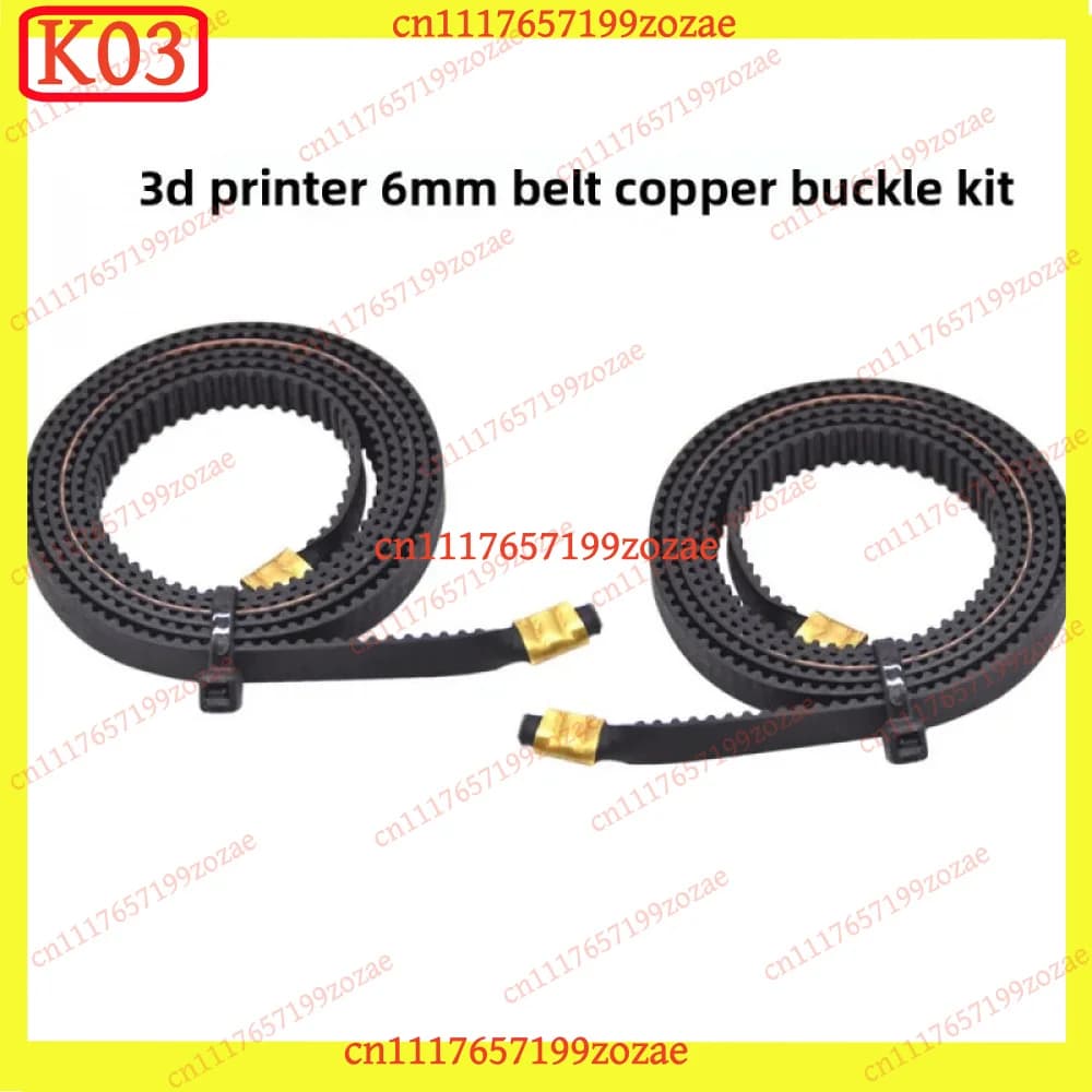 k03 2GT Ring Timing Belt 634mm X‑Axis Y‑Axis Synchronous Belt for Neptune 3 4 3D Printer Accessories