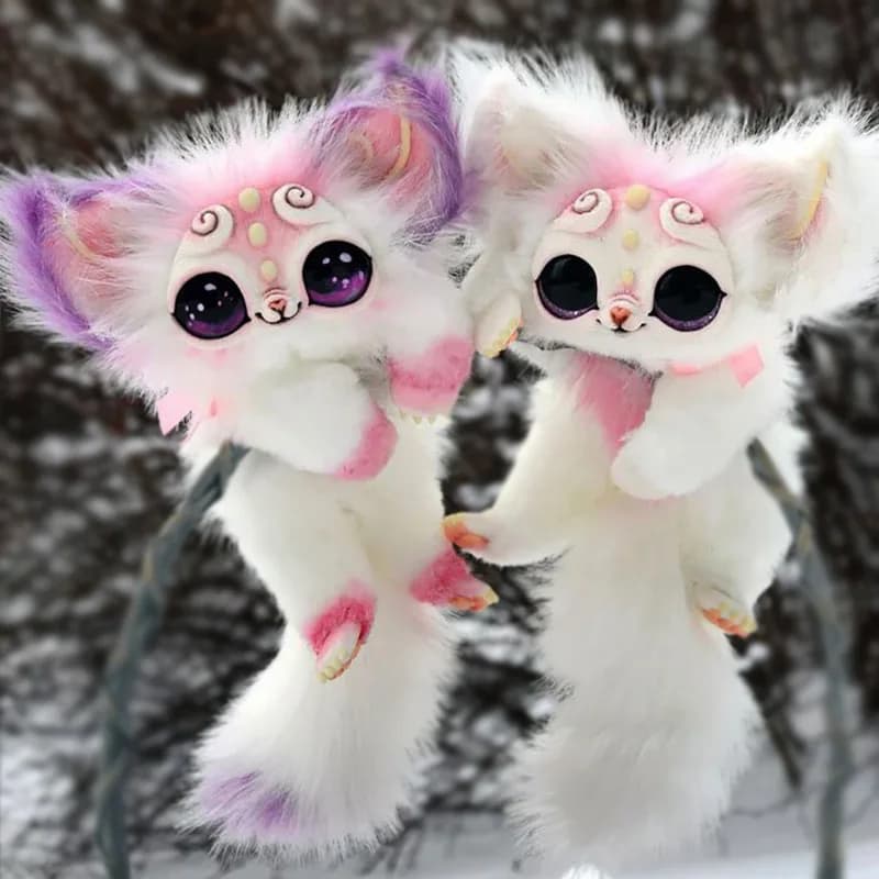 Giocattoli di peluche delle Creature degli elfi refrattari Creature degli elfi Cheshire Cat Baby Girl regalo di bambola di peluche per un amico