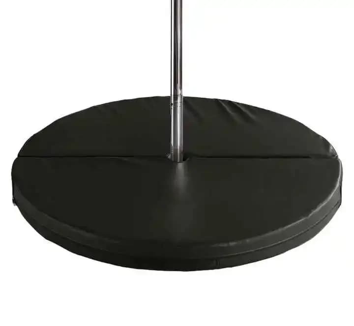 Tappetino per Pole Dance Spesso, Portatile, Rotondo, Pieghevole, Tappetino di Sicurezza Antiurto, per Yoga, Esercizio, Fitness, Impermeabile, in PVC, Antiscivolo, per Ginnastica