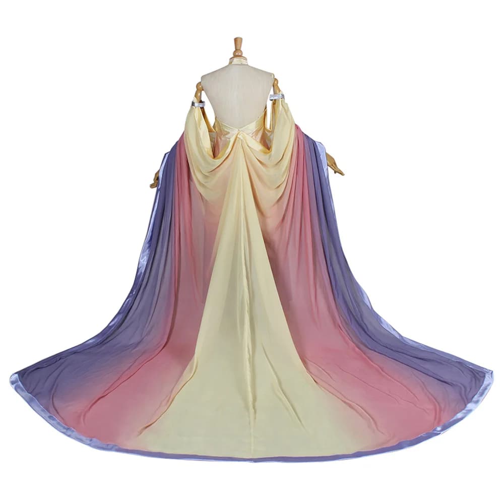 Padme Cosplay Amidala Costume Abiti sexy eleganti con spalle scoperte Abito da ballo per feste di Halloween