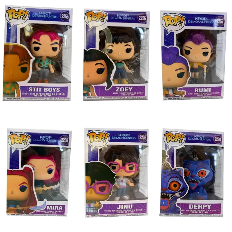 New Funko POP KPop Demon Hunters Figurines K-POP Rumi Mira Zoey Vinyl Dolls Action Model Toys Birthday Gifts Collectible Dolls