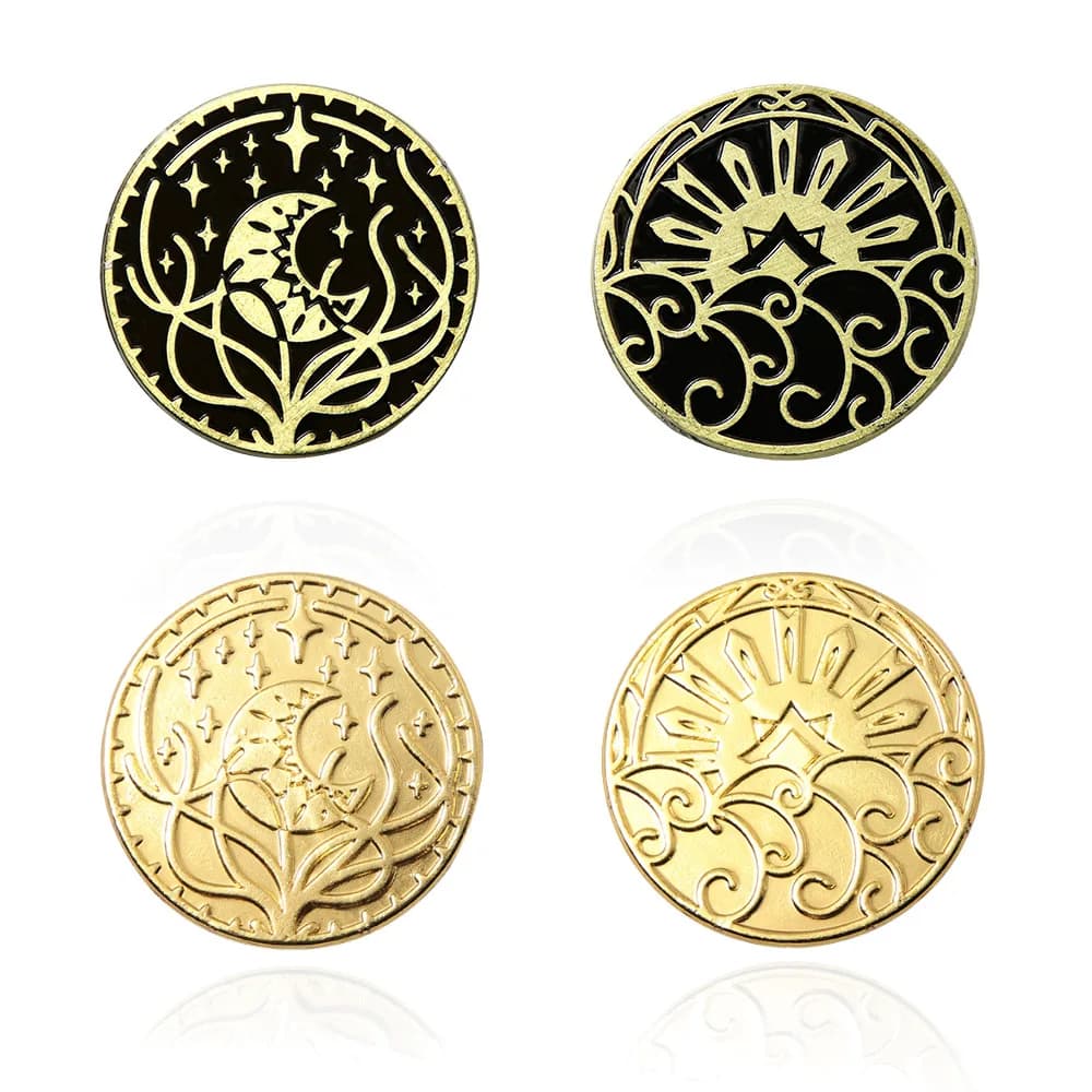 Anime Dungeons and Dragons Coin monete in metallo Cosplay placcato oro per gioielli da collezione uomo donna