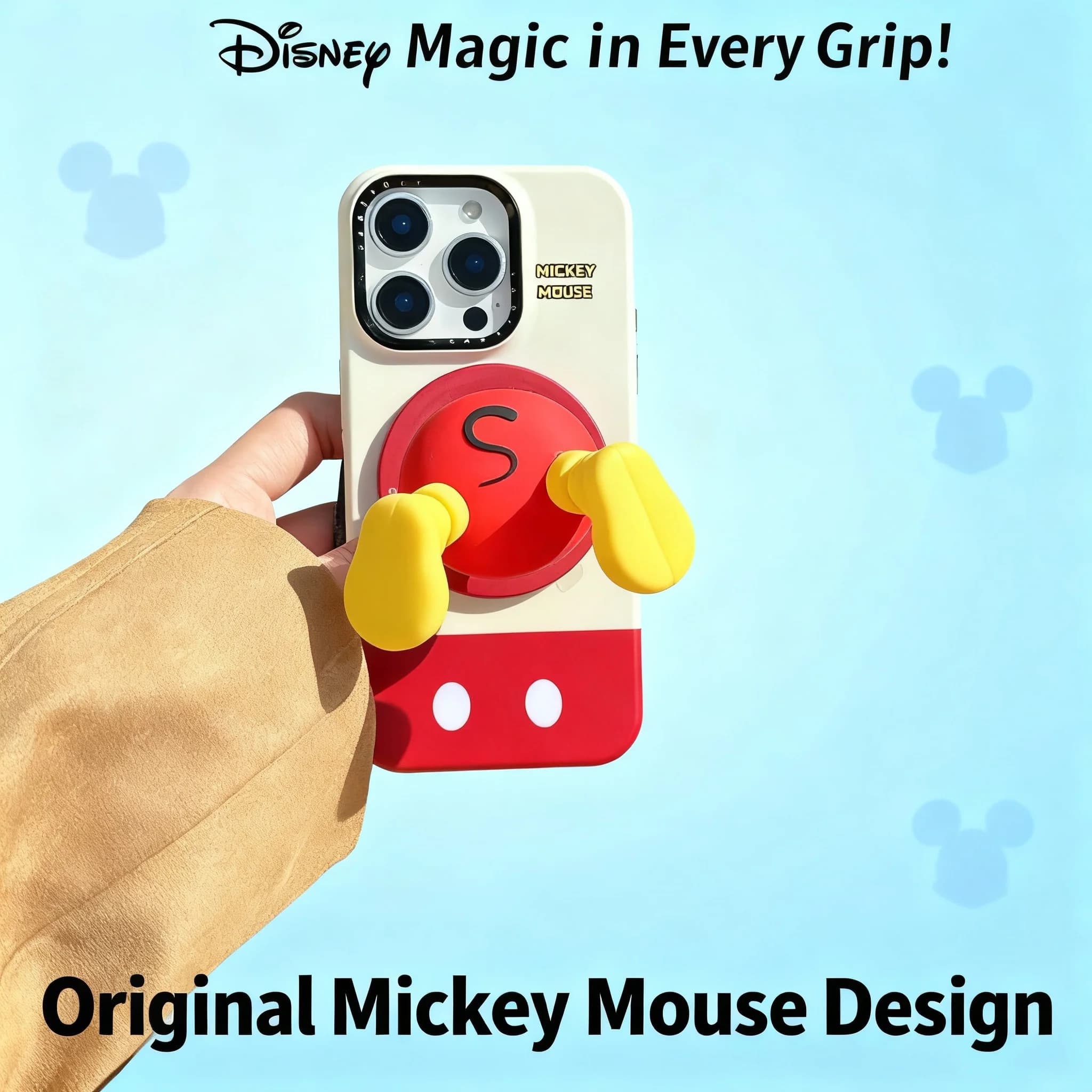 Custodia Magnetica per Telefono con Cartone Animato Topolino Compatibile con iPhone 16 17 PRO MAX, Cover Rigida per iPhone 15 Pro 14 con Supporto Magnetico