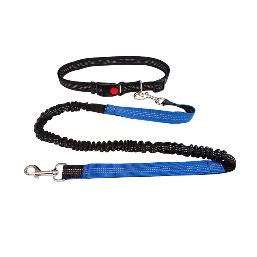 Multifunctional Double Elastic Spindle for Dogs, Reflective Stroller Belt, Traction Cord for Domestic Animals
