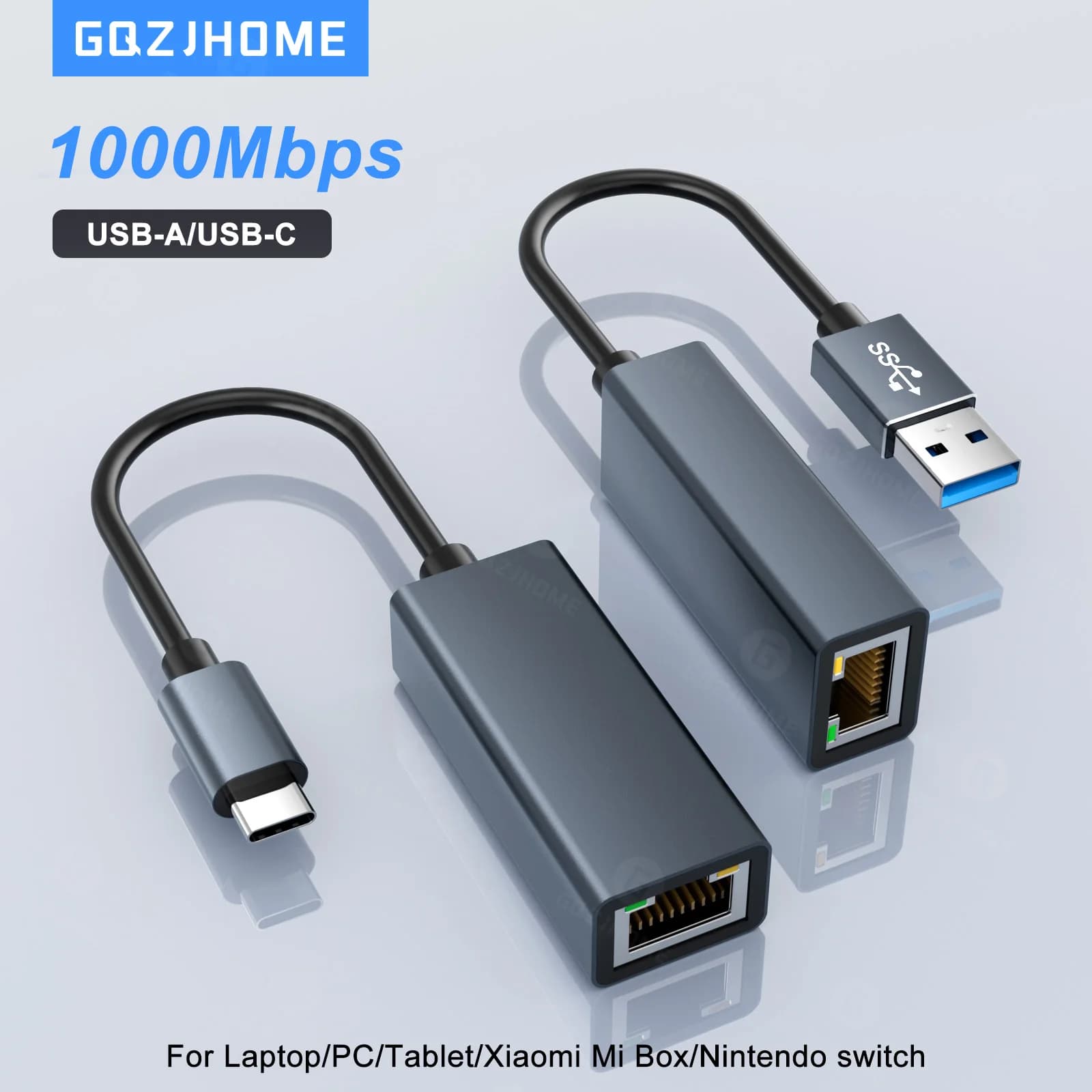 USB Ethernet Adapter Type C Network card RJ45 USB 3.0 from 1000 Mbps for MacBook PC Windows XP 7 8 10 Android USB Lan USB cable