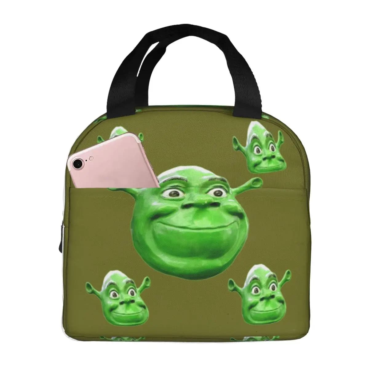 Shreks Pun Lovers Insulated Lunch Bag Portable Reusable Thermal Bag Tote Work Picnic Bags for Food Conservation