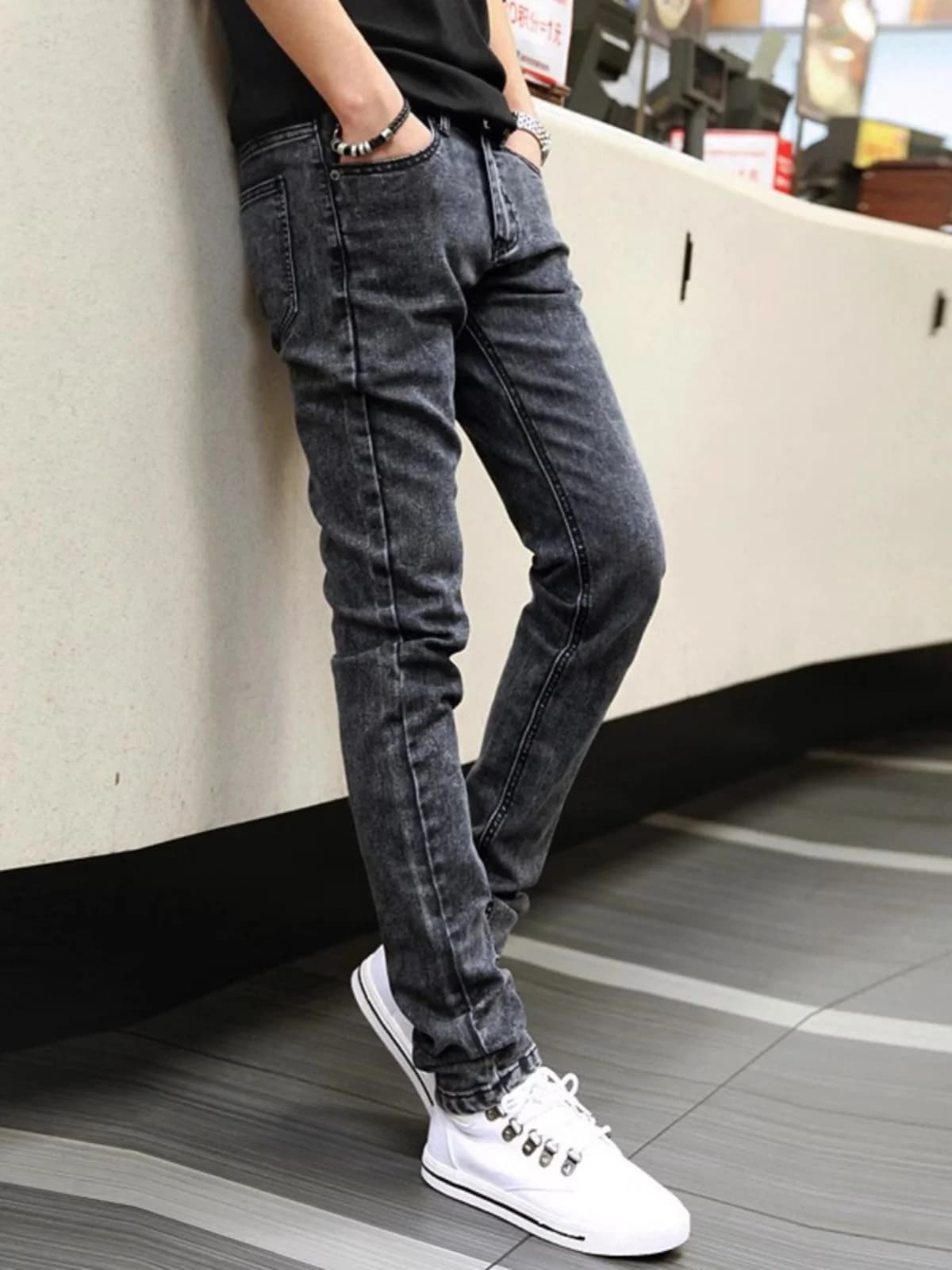 Abbigliamento da lavoro da uomo Jeans larghi Gamba dritta Saldatura Pantaloni lunghi da cantiere resistenti al calore Autunno Faion
