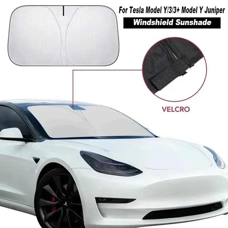 Suitable for Tesla Model 3/Y/S Car Sunshade Front Sunscreen Heat Insulation Parasol Sunshade