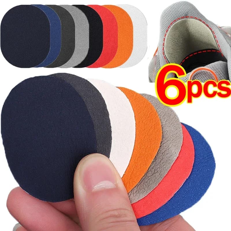6 pz/set Scarpe Sportive Toppe e Stemmi Vamp Riparazione Sovvenzione Solette per Scarpe Patch Scarpe Da Ginnastica Protezione Tallone Adesivo Patch di Riparazione Scarpe Tacco