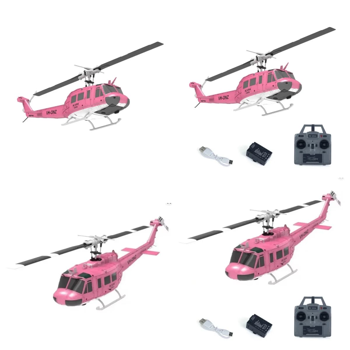 1/48 Nuovo RC Simulazione C032 UH-1 Elicottero Elettrico di Controllo Remoto Volo Inverso Stunt Aereo 6 Assi Giroscopio Giocattolo Adulti