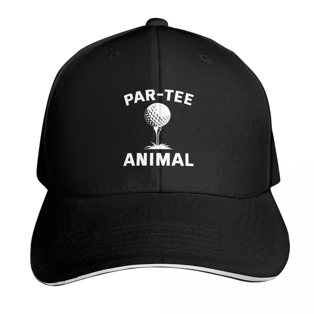 Par-Tee Animal funny golfing Baseball Cap Vintage Retro Embroidered Lightweight Packable Gift for Him Her