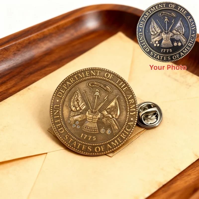 Spilla Personalizzata con Foto, Distintivo Commemorativo in Acciaio Inossidabile per Cappelli, Giacche, Zaini, Regalo Souvenir per Uomini