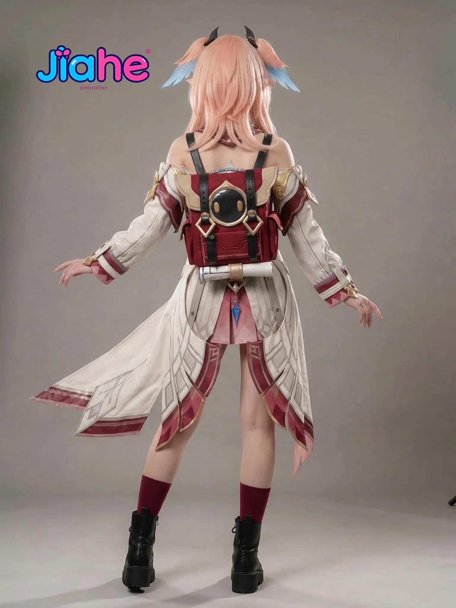 Costume Cosplay Linnea del Gioco Genshin Impact, Vestito Lolita Carino, Parrucca e Accessori, Nuova Uniforme Linnea per Halloween e Carnevale