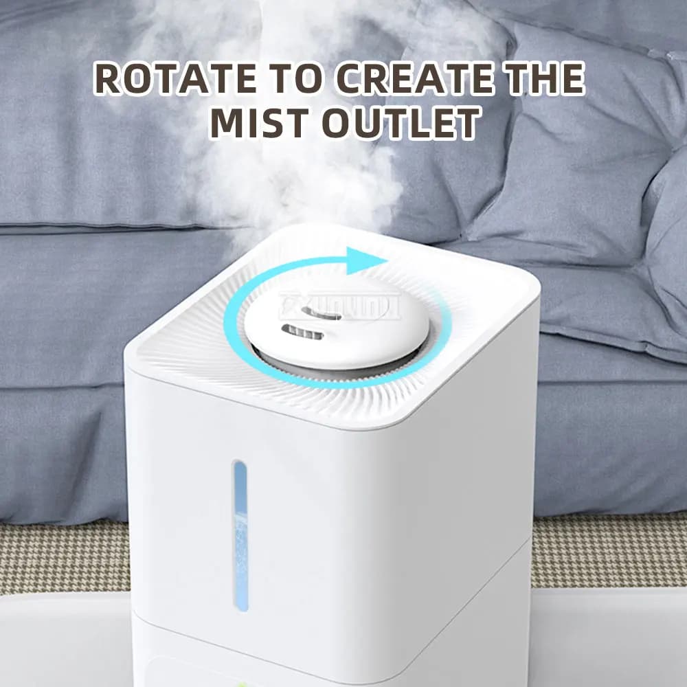 6L Ultrasonic Humidifier Fruit and Vegetable Ultrasonic Humidifier—Bedroom, Desktop, Floor-Standing Model with High Mist Output