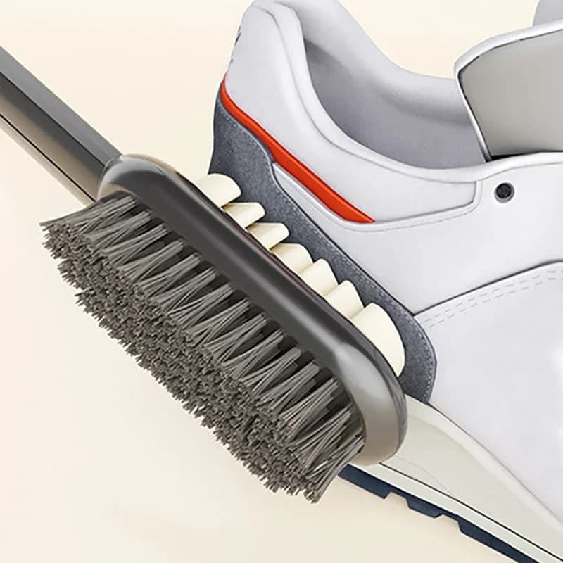 CANBOUN Manico lungo 2 lati Detergente per stivali Gomma da cancellare Set Scarpe Macchia Polvere Pelle scamosciata Spazzola per pulizia Scarpe Spazzola Pelle scamosciata Pulisci scarpe