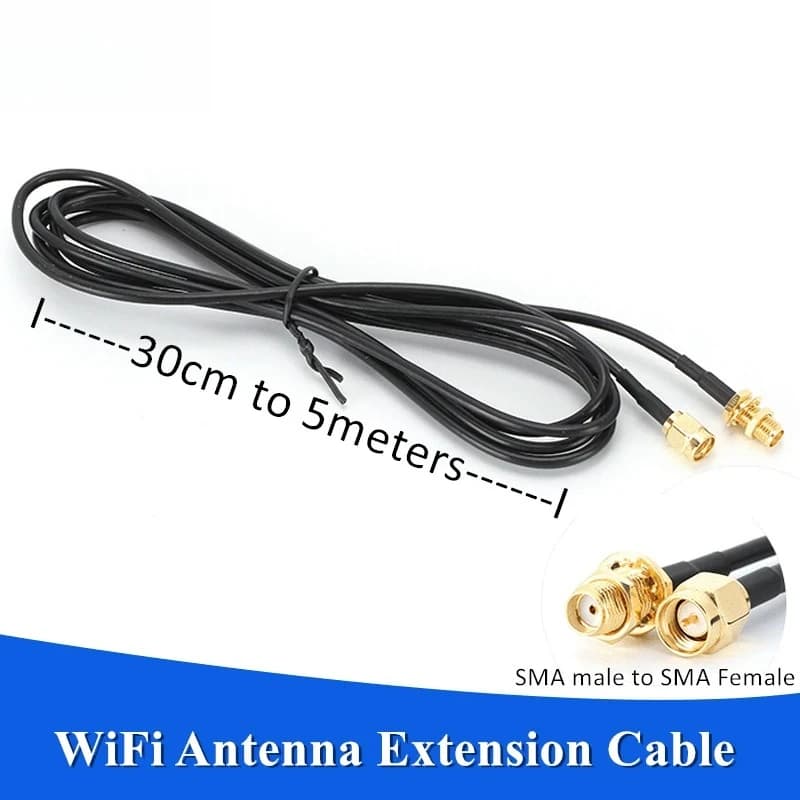 Cavo coassiale RG174 SMA maschio-femmina estensione antenna 1M/50CM/3M per router WiFi 4G LTE ripetitore di segnale adattatore RF accessori