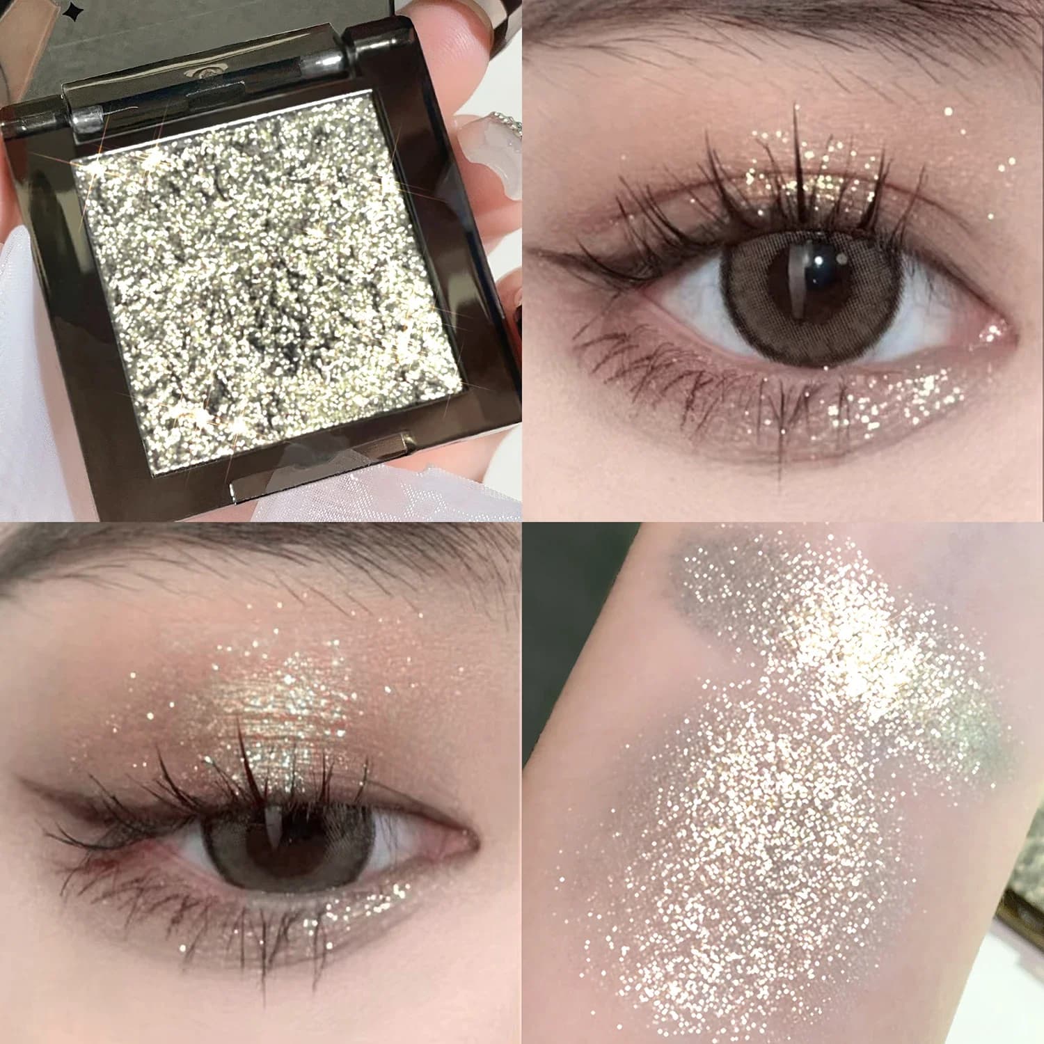 HISYI Shade Palettes monochrome black smoked black matt dopamine color makeup