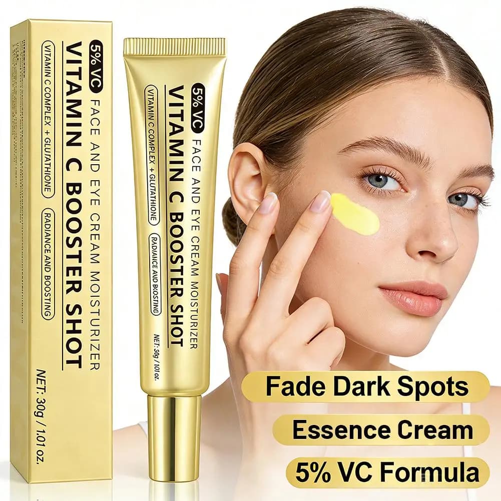 Siero Booster alla Vitamina C con Glutatione, Niacinamide e Vitamina E, Siero Viso Leggero Illuminante, Idratante e Potenziante della Luminosità