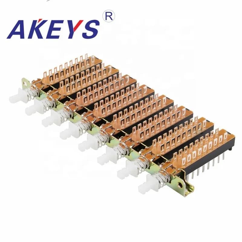 1 PC PBS-62H18-8 18 PIN KAN8H Interruttore a chiave dritto per ventilatore elettrico