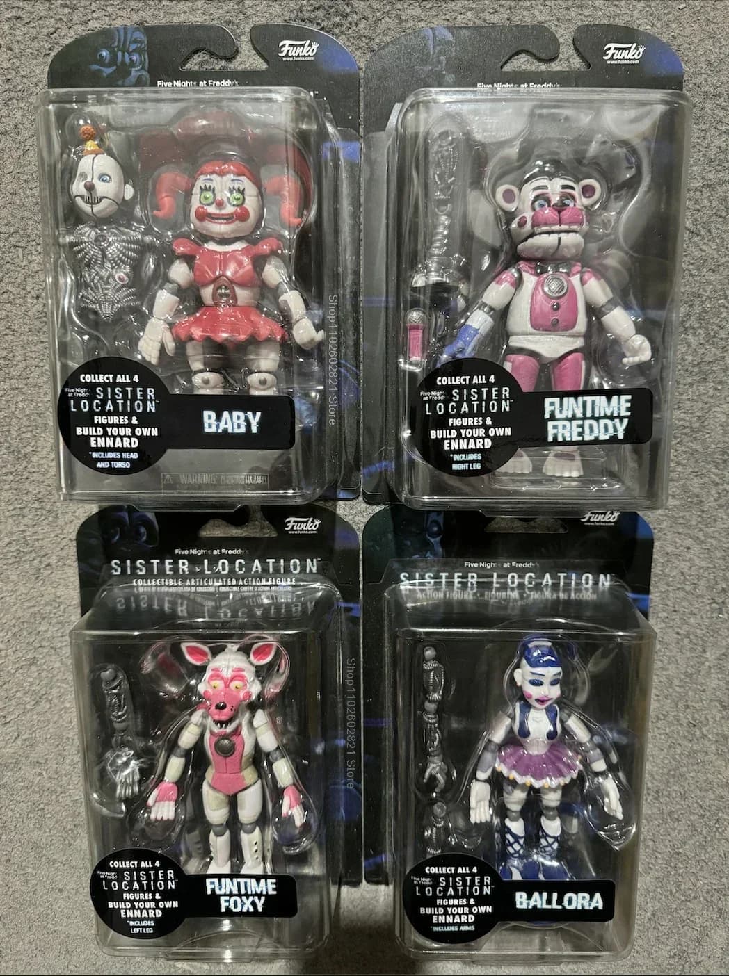 Action Figures from 5 Poles FNAF Sister Location - Funtime Collection Toys Freddy Foxy Ballora New Arrivals for Fans