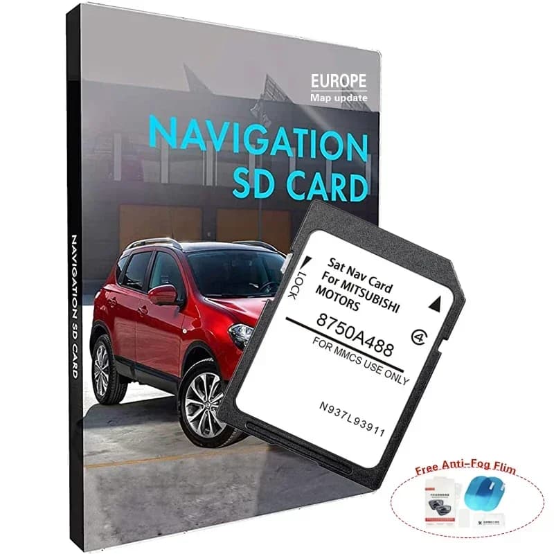 Nuova Scheda SD di Navigazione GPS MMCS Europa Regno Unito per Mitsubishi L200 Serie 5 Pajero Sport Shogun