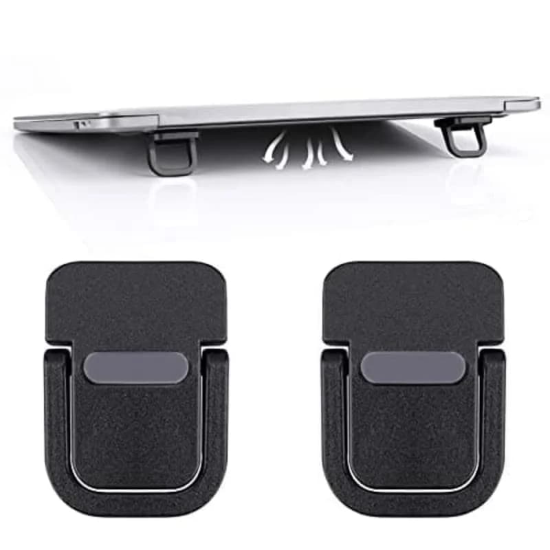 2 Supporti Mini per Laptop, Rialzo Portatile per Tastiera da Scrivania, Supporto Invisibile Regolabile per Notebook Compatibile con MacBook Air Pro Dell