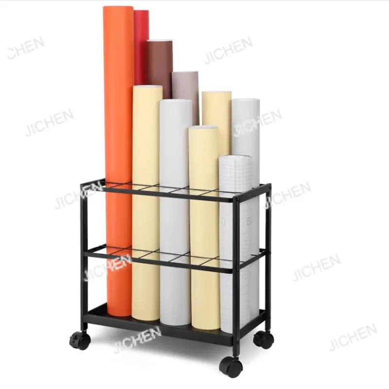 Office poster shelf, gift card, car holders, with wheels, yoga mat holders