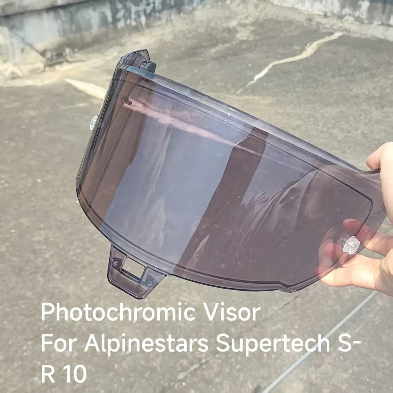 Visiera per casco per Alpinestars Supertech R10 Lente solare Scudo in vetro Parabrezza Sostituzione visore Schermo Accessori moto