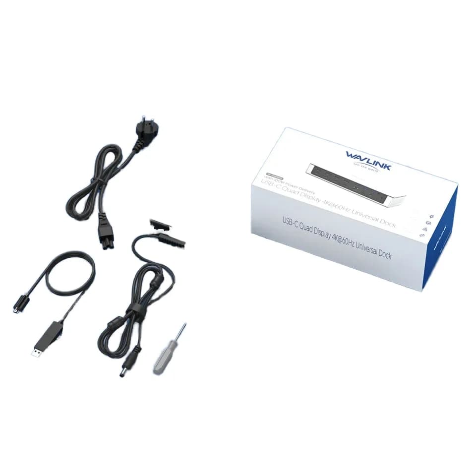 WAVLINK DisplayLink Docking Station USB C Displayport 19 in 1 Trasferimento dati HD 10 Gbps Hub doppio/triplo/quad 4K M1 M2 tipo C