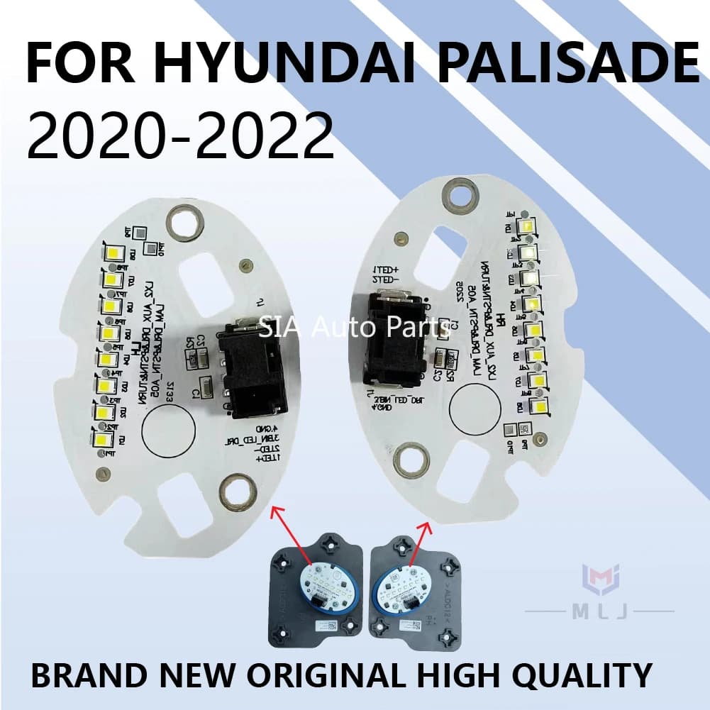 Accessori auto per il 2020-2022 Hyundai Palisade Nuove schede DRL Faro a LED Modulo luce di marcia diurna Chip Angel Eyes bianco