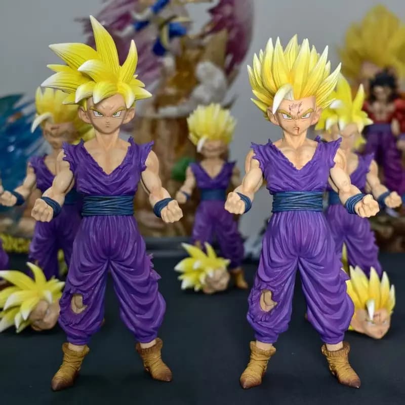 24 centimetri Dragon Ball Anime Figura A Due Testa Son Gohan Action Figurine Super Saiyan 2 Gioco di Cellule Giocattolo Per Bambini Decoartion Son Goku Regalo