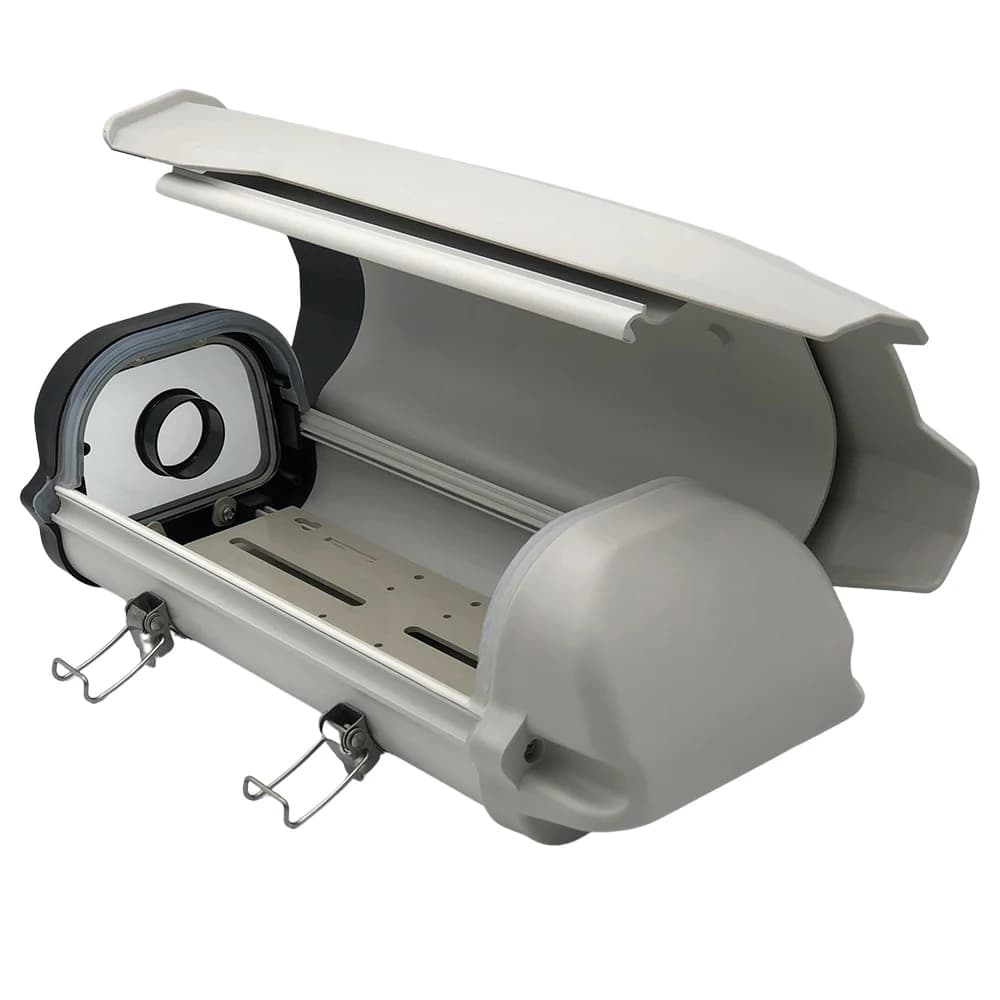 Custodia per telecamera CCTV di sicurezza da 11 pollici con patta laterale Custodia antipioggia per esterni in alluminio Custodia protettiva per telecamera di sorveglianza