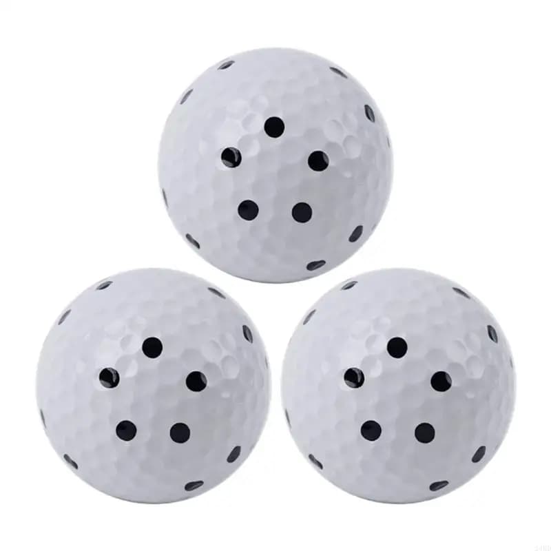 3 pezzi simulatori per interni palline da golf dedicate 6 palline da golf modello a 5 punti laterali per l'analisi allenamento
