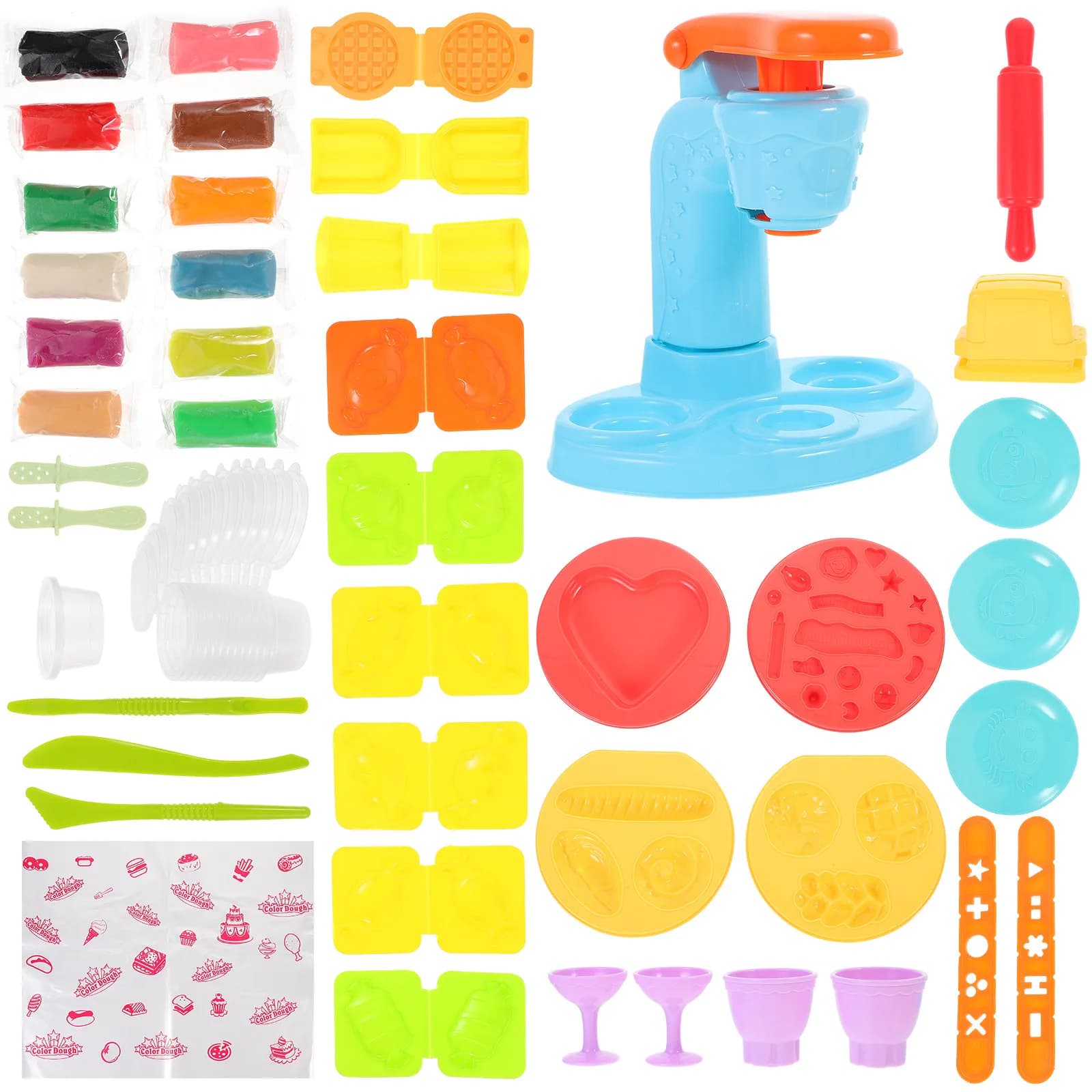 Set Creativo per Modellare Gelati, Kit di Modellazione in Argilla per Migliorare la Coordinazione Occhio-Mano, Strumenti Fai-da-Te per Bambini, Argilla per Gioco di Ruolo