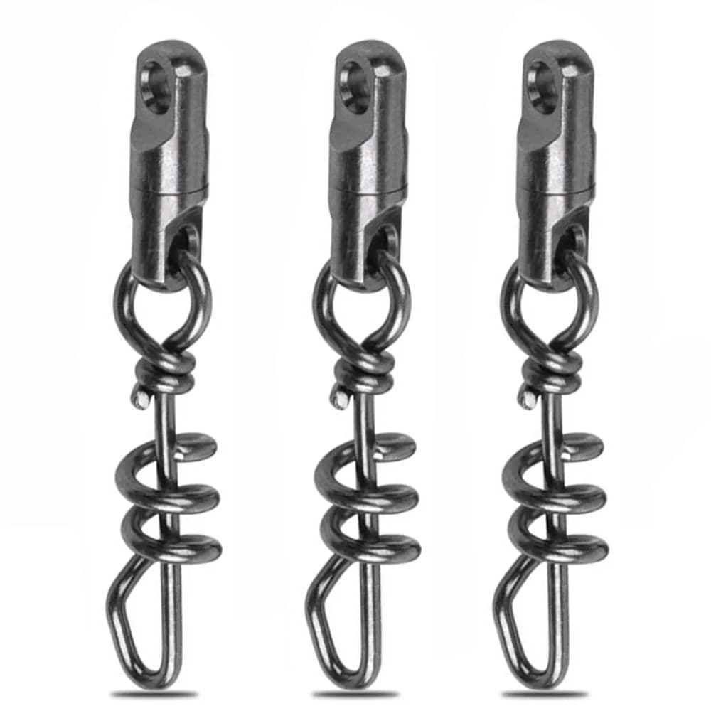 3 pcs/5 pz fishing corkscrew girelles 750 pounds fishing rods durable quick release big game Marlin Shark fishing connector