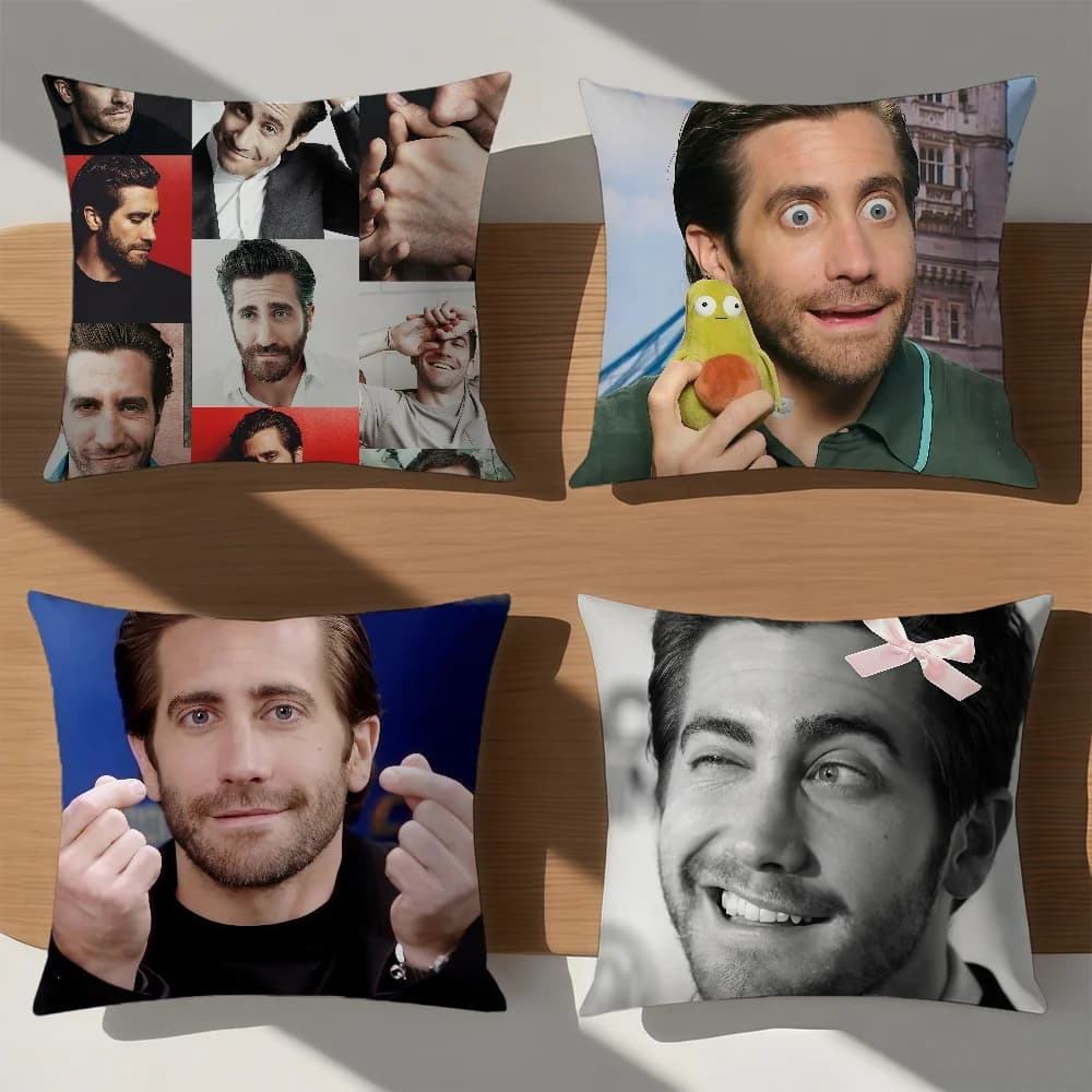 Jake g-Gyllenhaal meme funny cushion cover soft Comfort Pillowcase for Sofa nap Living Room party Home pet Decor Pillowcover
