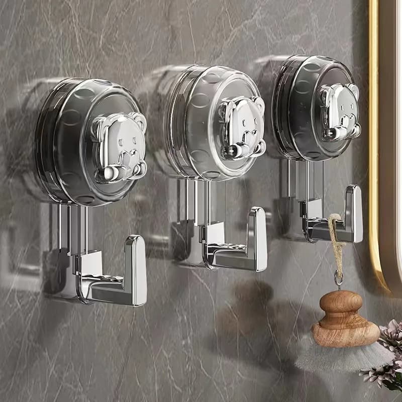 Gancio a ventosa Ganci di comando per asciugamani da cucina Senza foratura adesivi murali grucce Porta del bagno AutoadesivoAccessori per il bagno di casa