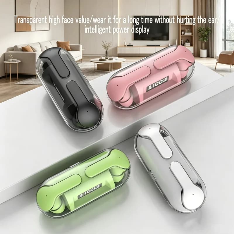 Auricolari TWS wireless Bluetooth 5.3, nuovi TM20 con controllo touch intelligente, cuffie impermeabili con cancellazione del rumore per tutti gli smartphone