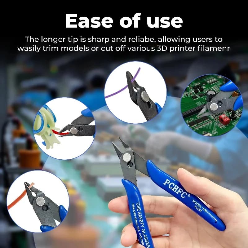 2026 New Sharp Diagonal Side Snips Flush Pliers Cutter Durable Convenient Tool for Electrical Wire Cable Zip Tie & Metal Cutting