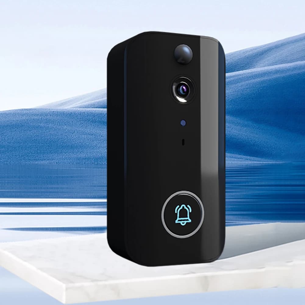 WiFi Wireless Video Doorbell IR Night Vision Doorbell Camera 2-Way Talk Smart Door Bell for Home Security Alarm System
