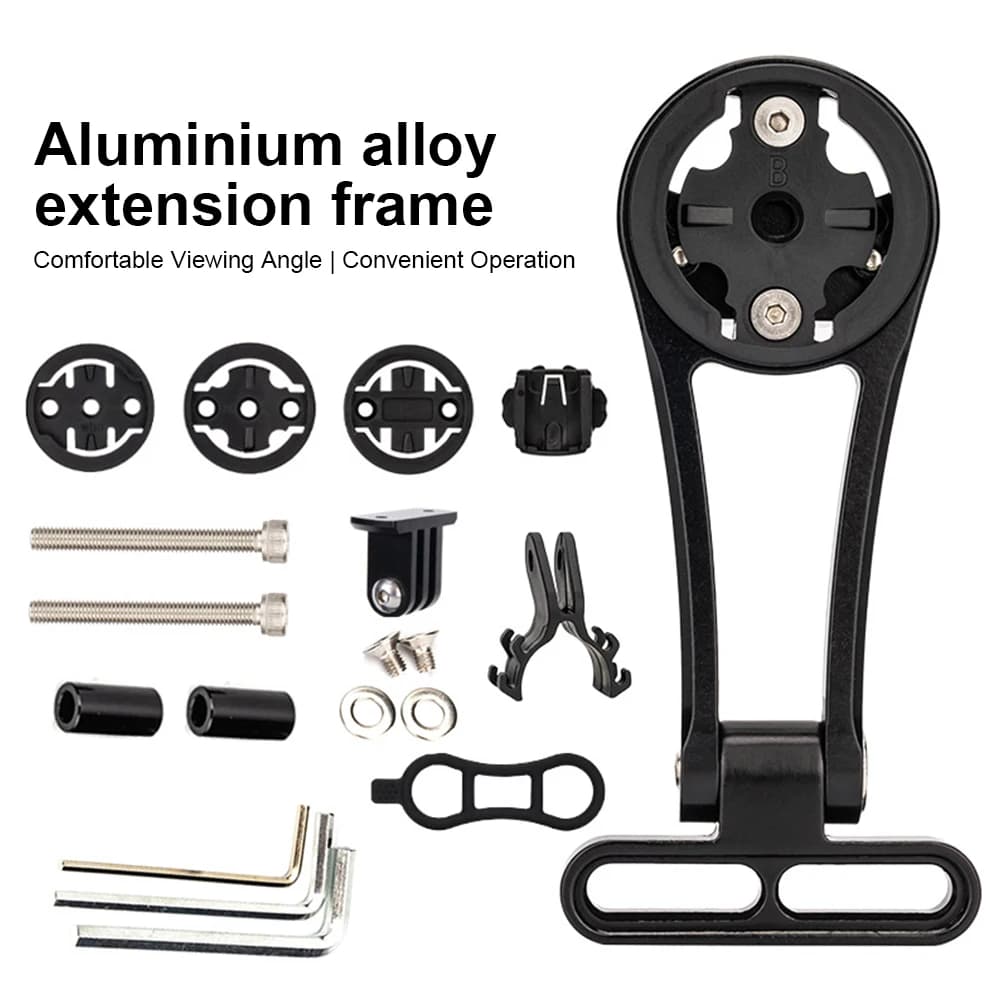 Adjustable Bicycle Computer Holder Aluminum Alloy Bicycle Stem Computer Mount Mountian Bike Stopwatch Stand Bike Accessories