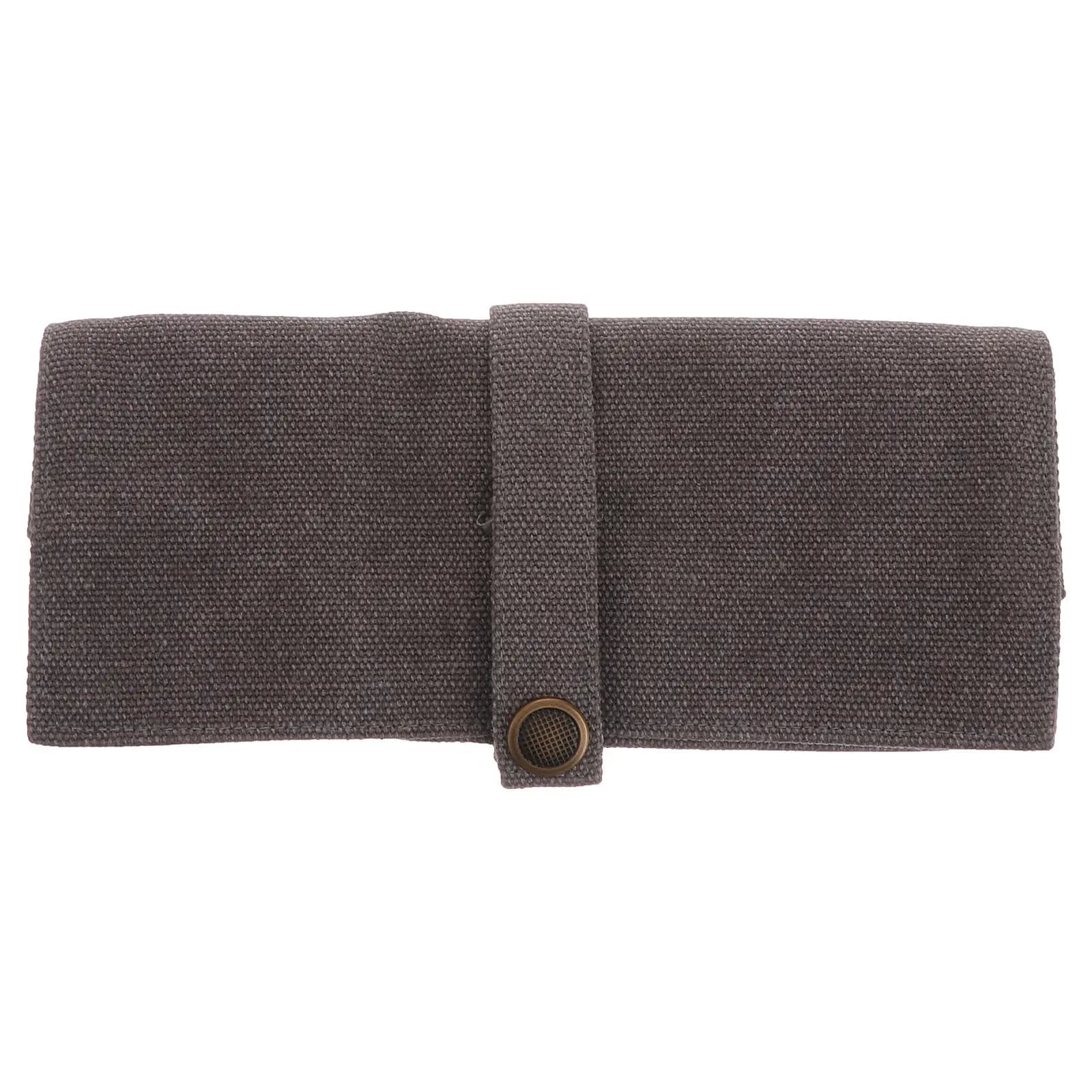 Smart Watch Strap Bag Canvas Durable Storage Pouch Portable Pen Case Daily Use Grey Compact Travel Organizer Bag for Watch Strap