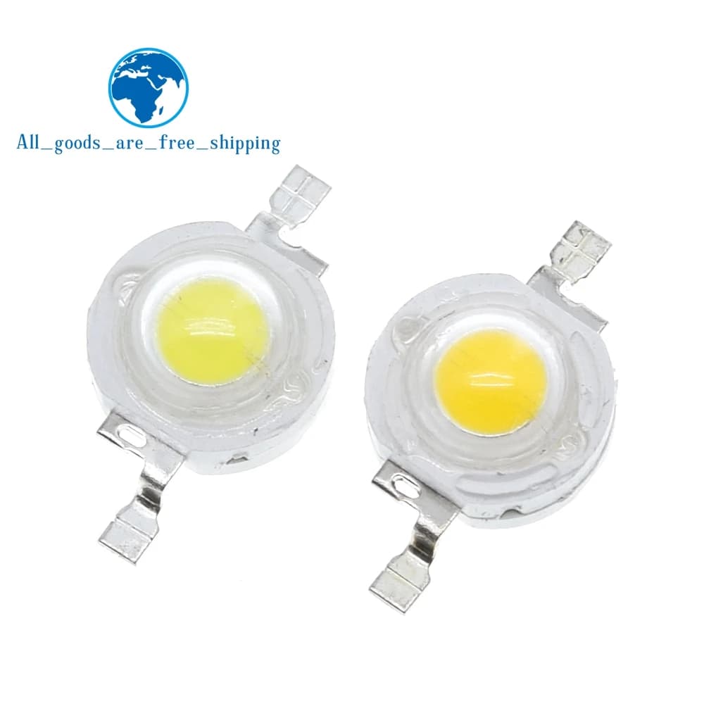10/50/100 PZ/LOTTO led 1 W 100-120LM HA CONDOTTO LA Lampadina IC SMD Lampada Luce diurna bianco/bianco caldo Ad Alta Potenza 1 W HA CONDOTTO LA lampada tallone